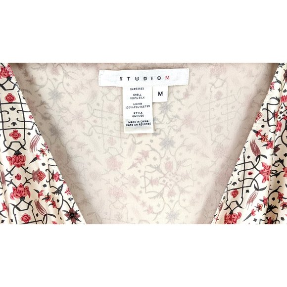 Studio M lightweight silk sleeveless handkerchief boho midi dress M - Picture 5 of 9